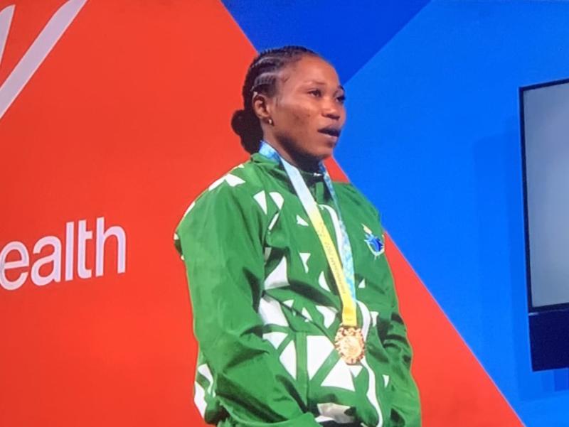 Adijat Olarinoye is a Nigerian weightlifter who won a gold medal at the 2022 Commonwealth Games. Her full name is Adijat Adenike Olarinoye. Her birthday is July 14th, 1999, and she was born in Osun state in Nigeria.