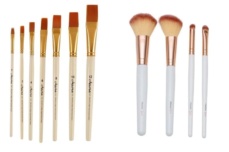 Difference Between Paintbrush and Makeup Brush