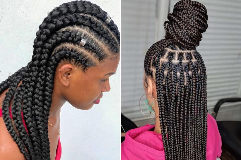 Difference Between Ghanaian Braids and Knotless Braids